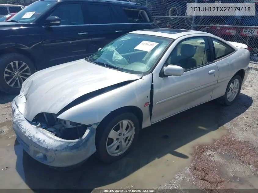 2002 Chevrolet Cavalier Z24 VIN: 1G1JH12TX27179418 Lot: 42706282