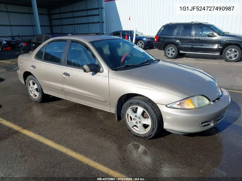 2002 Chevrolet Cavalier Ls VIN: 1G1JF524727490987 Lot: 42723661