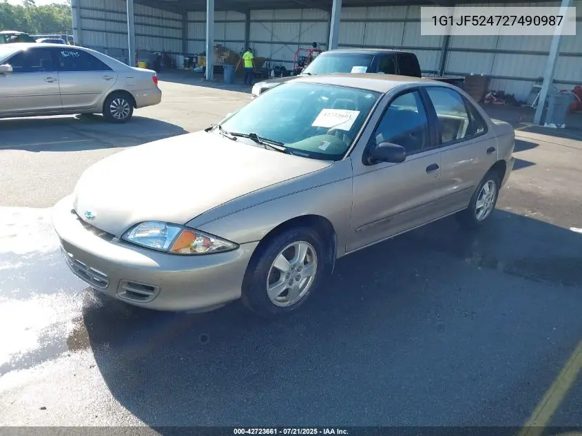 2002 Chevrolet Cavalier Ls VIN: 1G1JF524727490987 Lot: 42723661