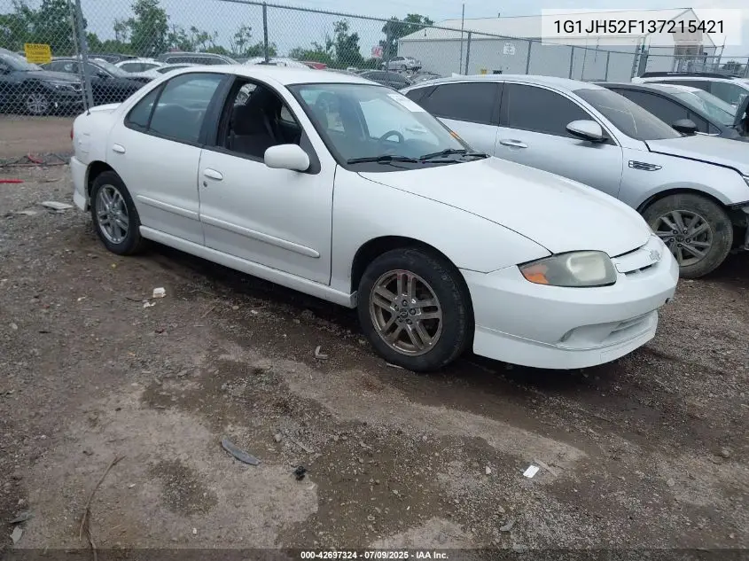 2003 Chevrolet Cavalier Ls Sport VIN: 1G1JH52F137215421 Lot: 42697324