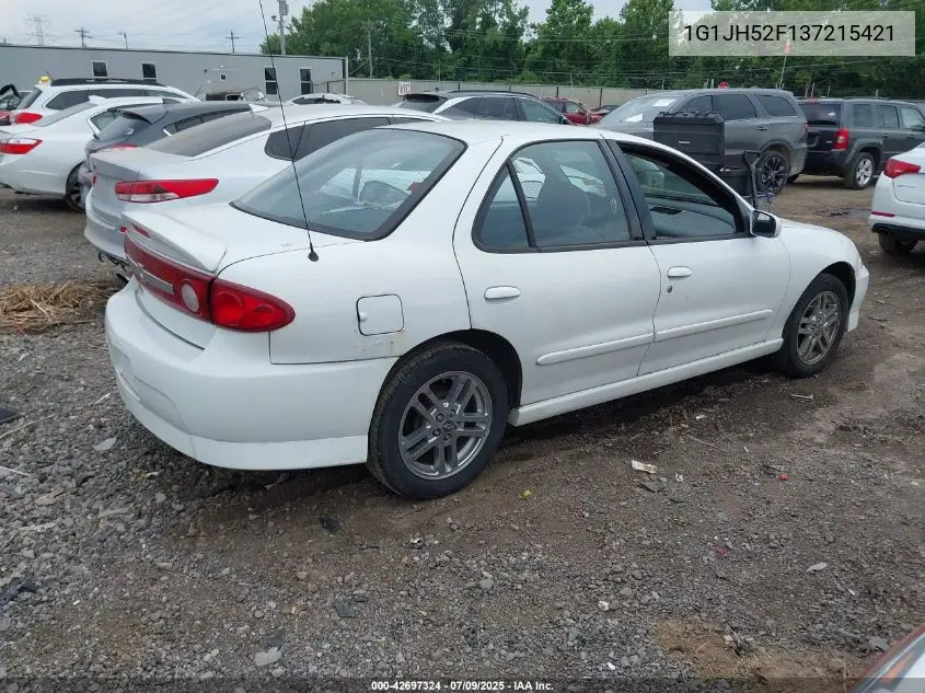 2003 Chevrolet Cavalier Ls Sport VIN: 1G1JH52F137215421 Lot: 42697324