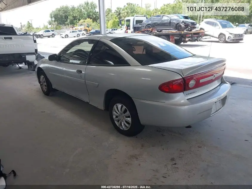 2003 Chevrolet Cavalier VIN: 1G1JC12F437276088 Lot: 42738298