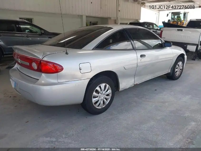 2003 Chevrolet Cavalier VIN: 1G1JC12F437276088 Lot: 42738298