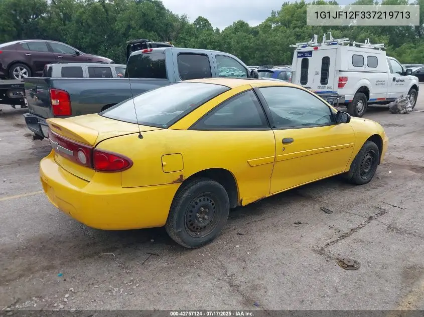 2003 Chevrolet Cavalier Ls VIN: 1G1JF12F337219713 Lot: 42757124