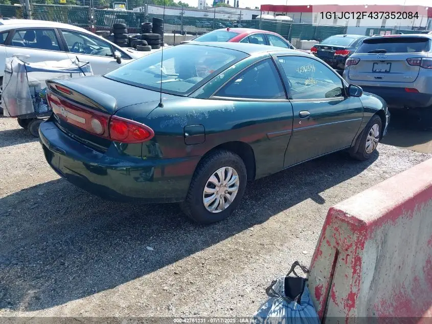 2003 Chevrolet Cavalier VIN: 1G1JC12F437352084 Lot: 42761331