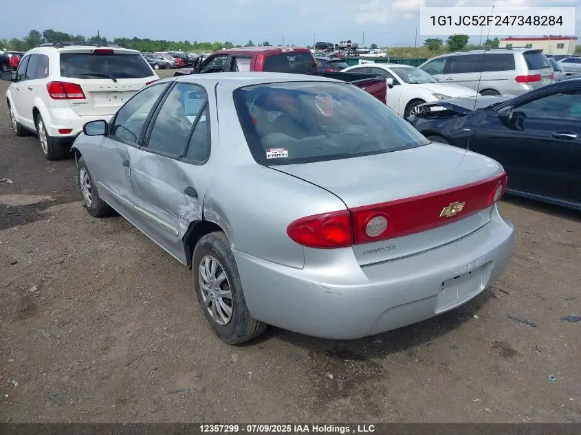 2004 Chevrolet Cavalier Vl/Vlx VIN: 1G1JC52F247348284 Lot: 12357299