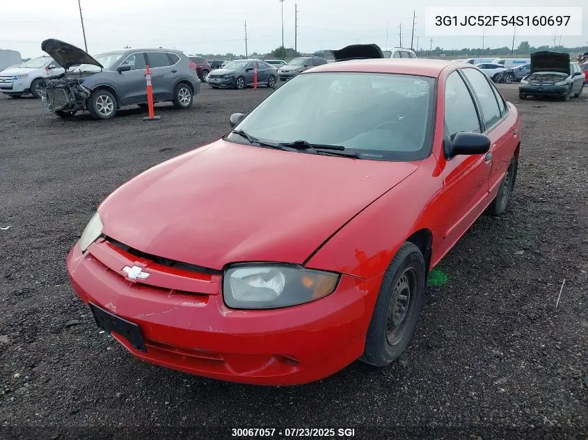 2004 Chevrolet Cavalier VIN: 3G1JC52F54S160697 Lot: 30067057