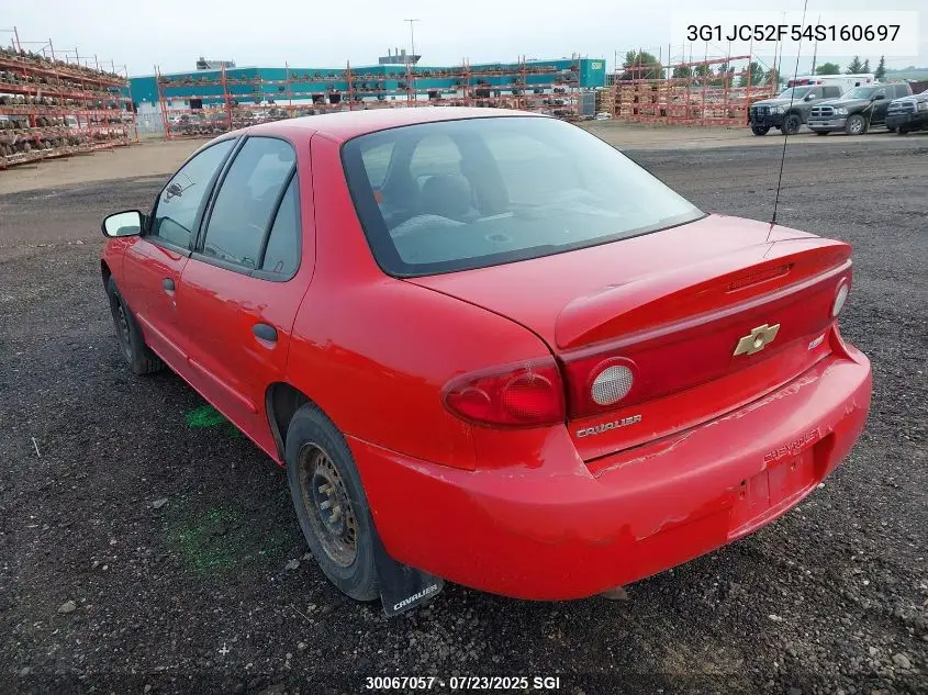 2004 Chevrolet Cavalier VIN: 3G1JC52F54S160697 Lot: 30067057