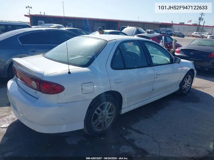 2004 Chevrolet Cavalier Ls Sport VIN: 1G1JH52F947122633 Lot: 42633257