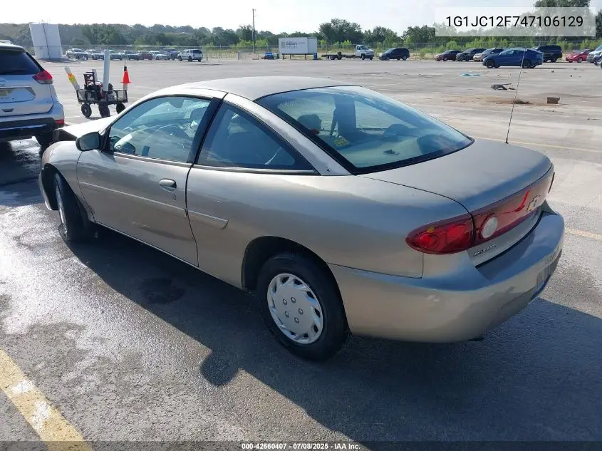 2004 Chevrolet Cavalier VIN: 1G1JC12F747106129 Lot: 42660407