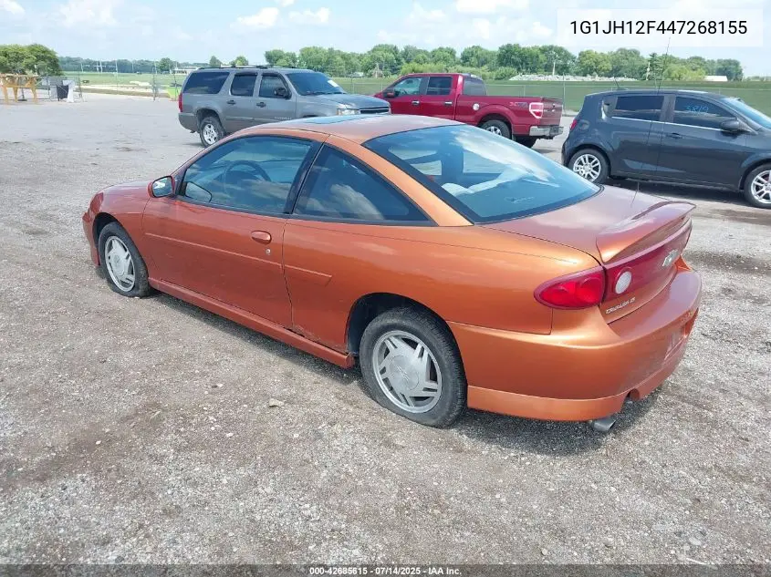 2004 Chevrolet Cavalier Ls Sport VIN: 1G1JH12F447268155 Lot: 42685615