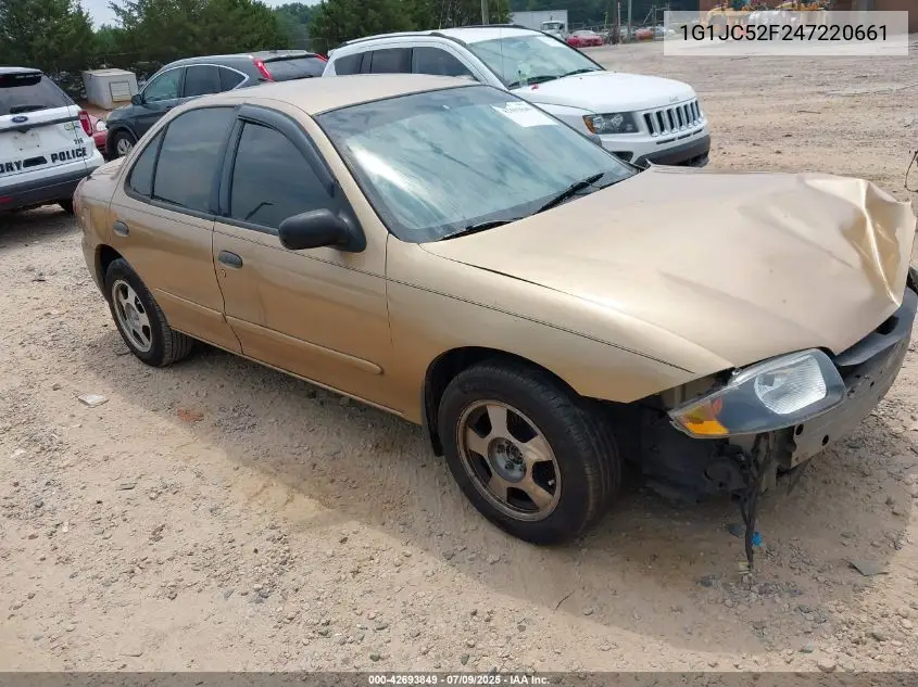2004 Chevrolet Cavalier VIN: 1G1JC52F247220661 Lot: 42693849