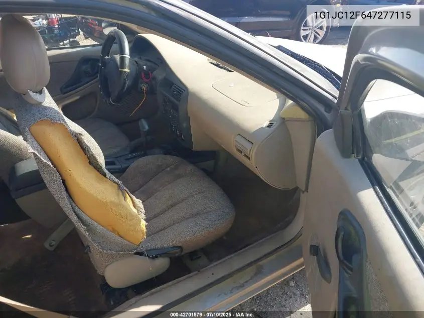 2004 Chevrolet Cavalier VIN: 1G1JC12F647277115 Lot: 42701579