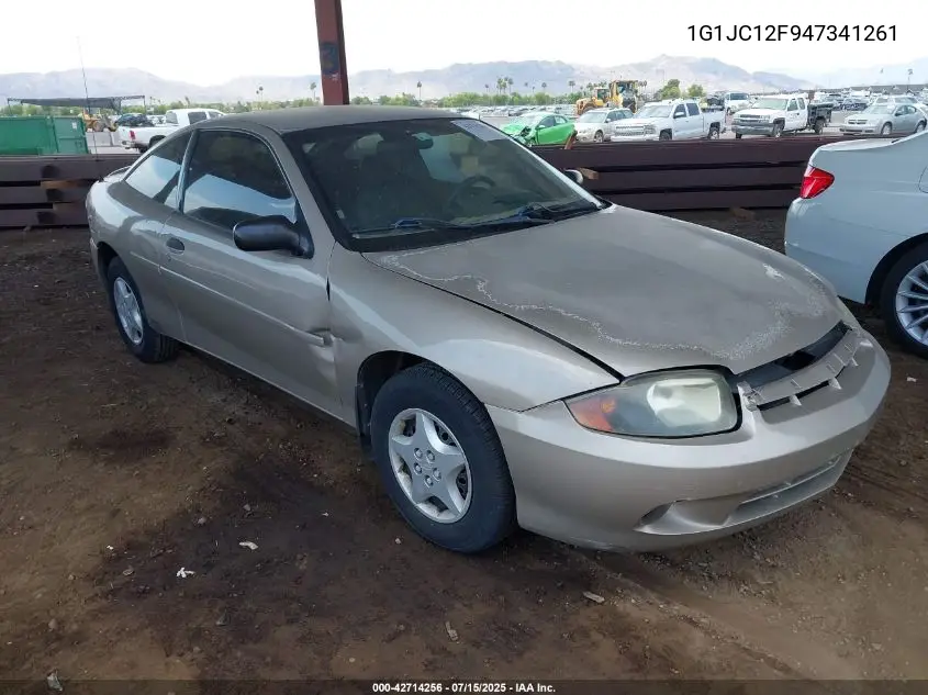 2004 Chevrolet Cavalier VIN: 1G1JC12F947341261 Lot: 42714256