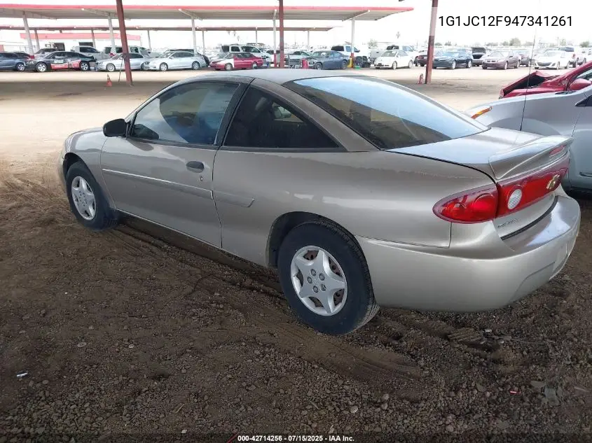 2004 Chevrolet Cavalier VIN: 1G1JC12F947341261 Lot: 42714256