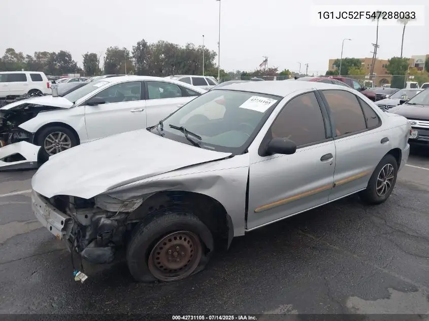 2004 Chevrolet Cavalier VIN: 1G1JC52F547288033 Lot: 42731105