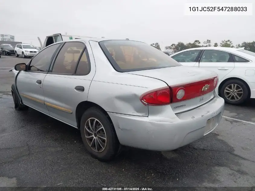 2004 Chevrolet Cavalier VIN: 1G1JC52F547288033 Lot: 42731105