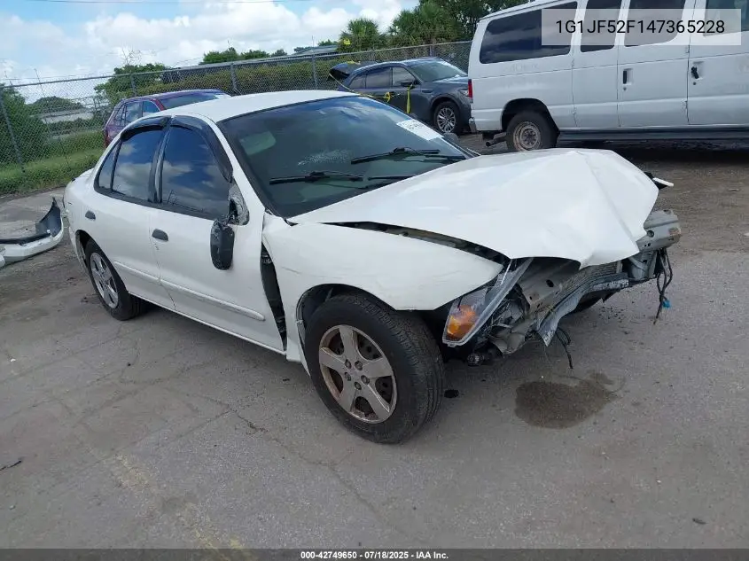 2004 Chevrolet Cavalier Ls VIN: 1G1JF52F147365228 Lot: 42749650
