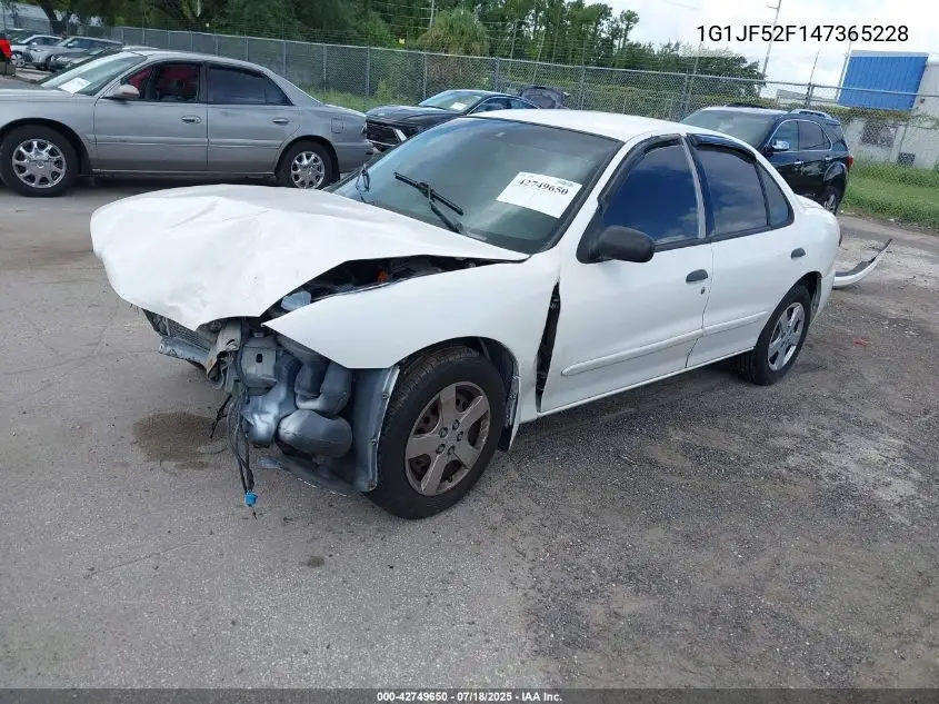 2004 Chevrolet Cavalier Ls VIN: 1G1JF52F147365228 Lot: 42749650