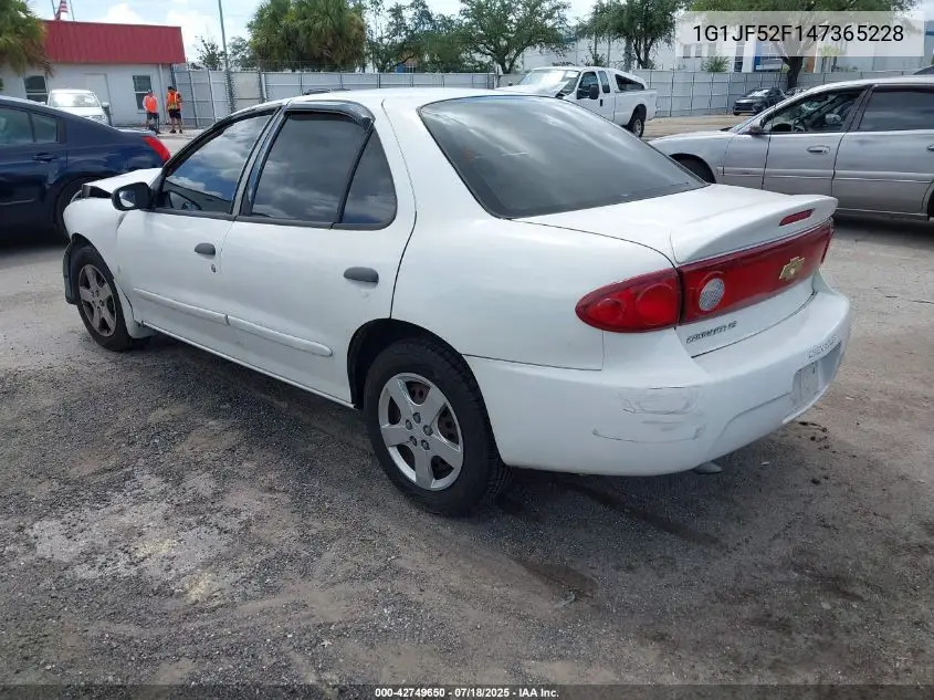 2004 Chevrolet Cavalier Ls VIN: 1G1JF52F147365228 Lot: 42749650