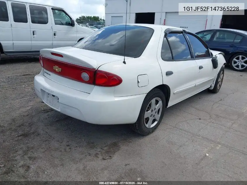 2004 Chevrolet Cavalier Ls VIN: 1G1JF52F147365228 Lot: 42749650