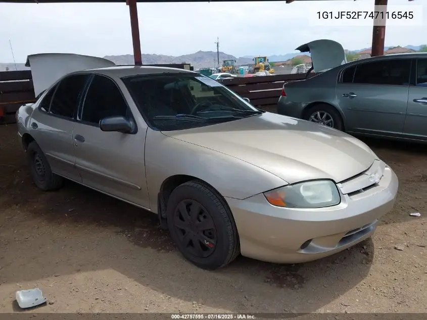 2004 Chevrolet Cavalier Ls VIN: 1G1JF52F747116545 Lot: 42757595