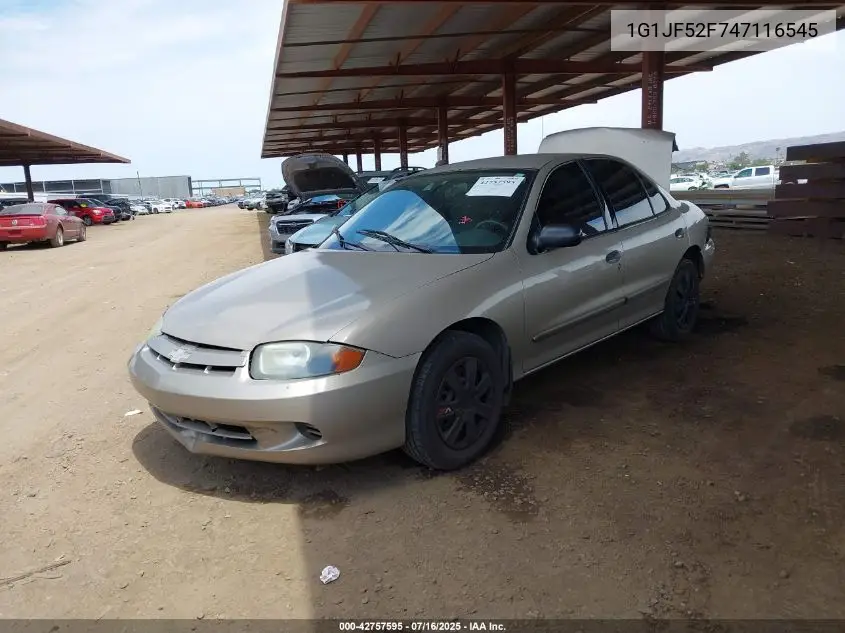 2004 Chevrolet Cavalier Ls VIN: 1G1JF52F747116545 Lot: 42757595