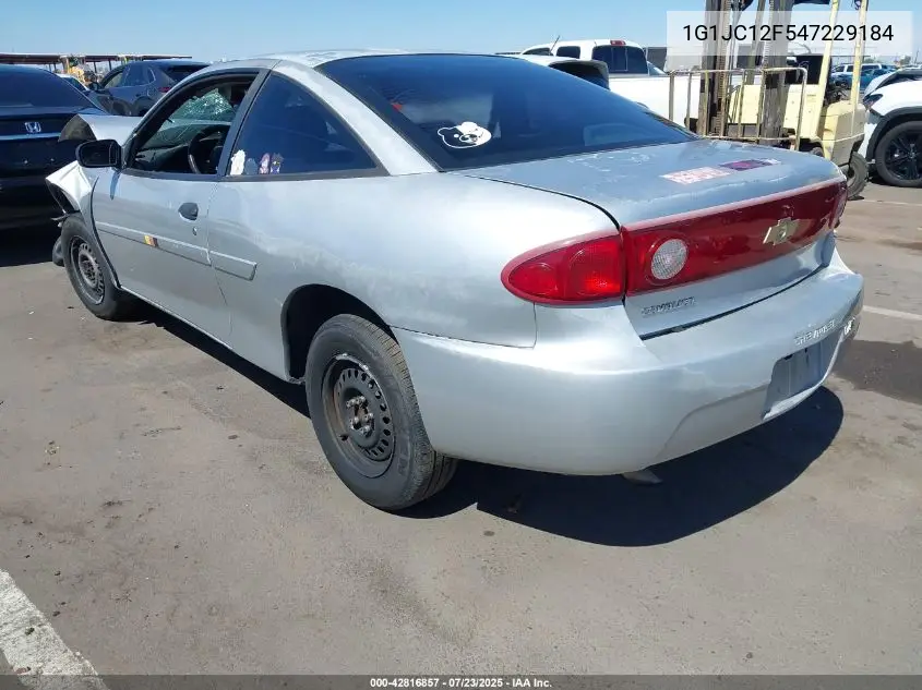 2004 Chevrolet Cavalier VIN: 1G1JC12F547229184 Lot: 42816857