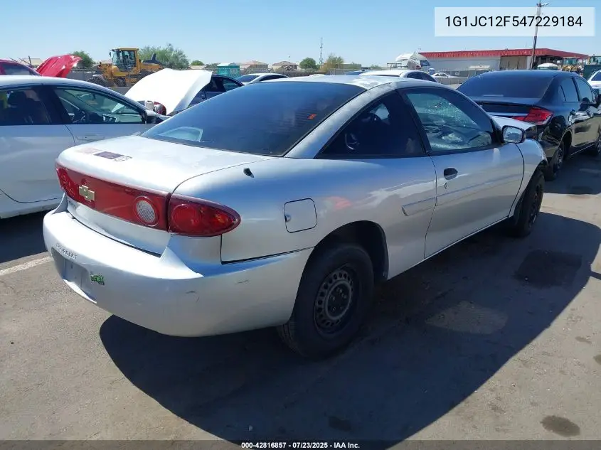 2004 Chevrolet Cavalier VIN: 1G1JC12F547229184 Lot: 42816857