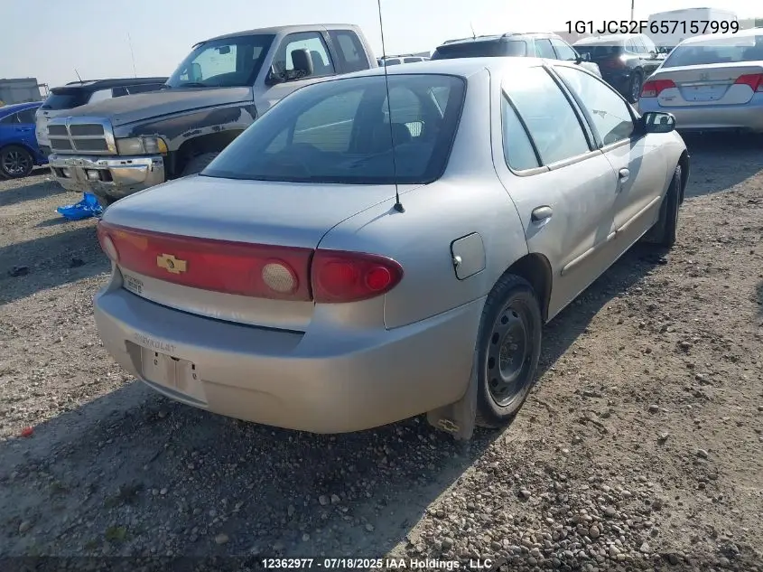 2005 Chevrolet Cavalier VIN: 1G1JC52F657157999 Lot: 12362977