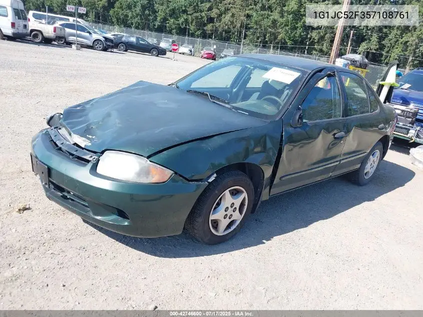 2005 Chevrolet Cavalier VIN: 1G1JC52F357108761 Lot: 42746600