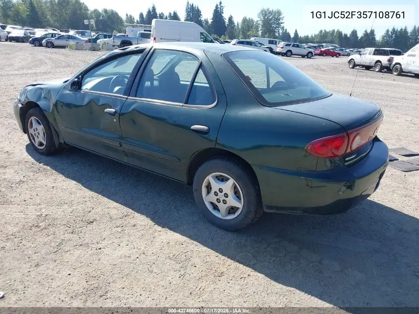 2005 Chevrolet Cavalier VIN: 1G1JC52F357108761 Lot: 42746600