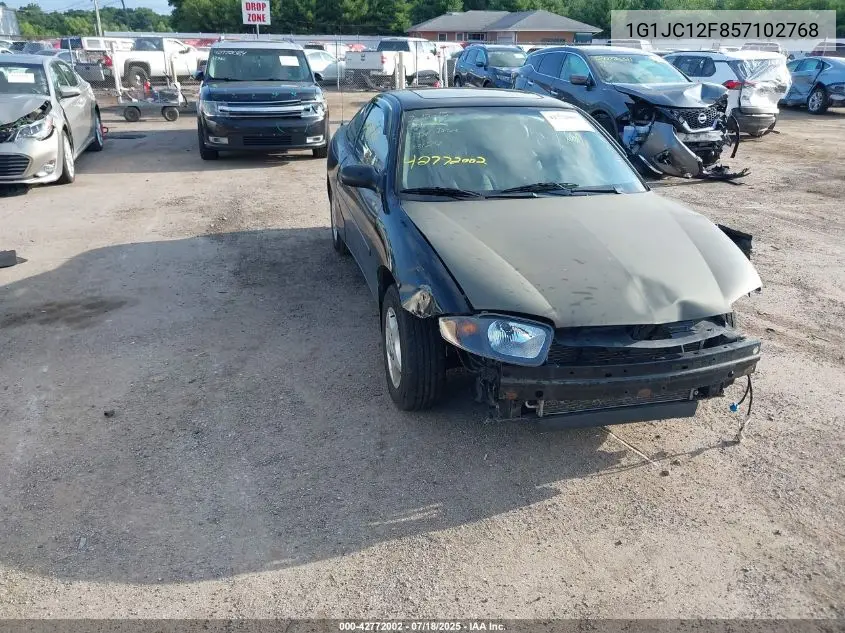 2005 Chevrolet Cavalier VIN: 1G1JC12F857102768 Lot: 42772002