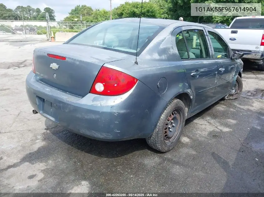 2006 Chevrolet Cobalt Ls VIN: 1G1AK55F967614904 Lot: 42263255