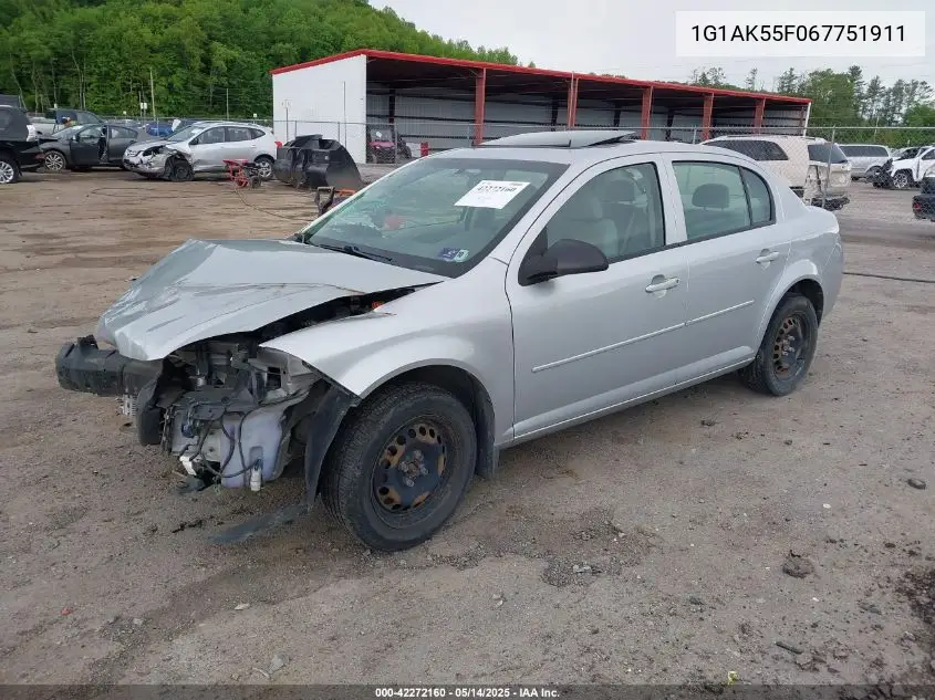 2006 Chevrolet Cobalt Ls VIN: 1G1AK55F067751911 Lot: 42272160