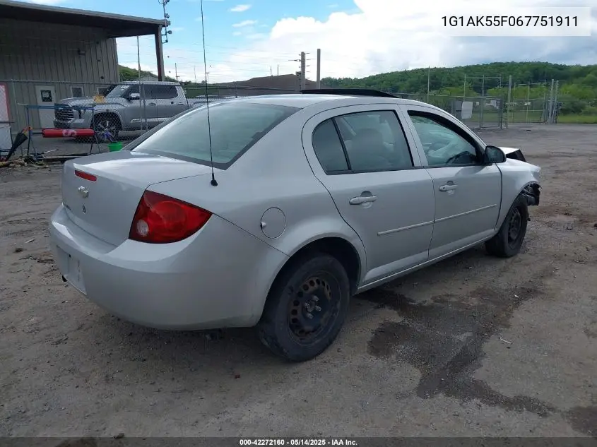 2006 Chevrolet Cobalt Ls VIN: 1G1AK55F067751911 Lot: 42272160
