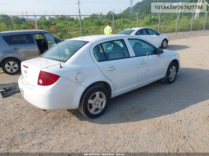 2006 Chevrolet Cobalt Ls VIN: 1G1AK55F267827788 Lot: 42578729