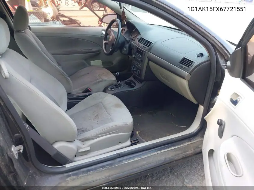 2006 Chevrolet Cobalt Ls VIN: 1G1AK15FX67721551 Lot: 42580935