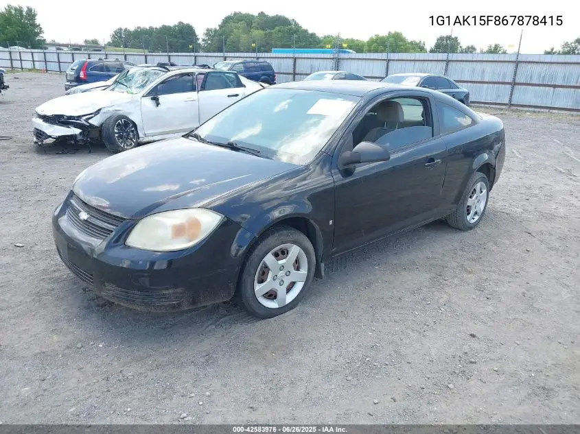 2006 Chevrolet Cobalt Ls VIN: 1G1AK15F867878415 Lot: 42583976