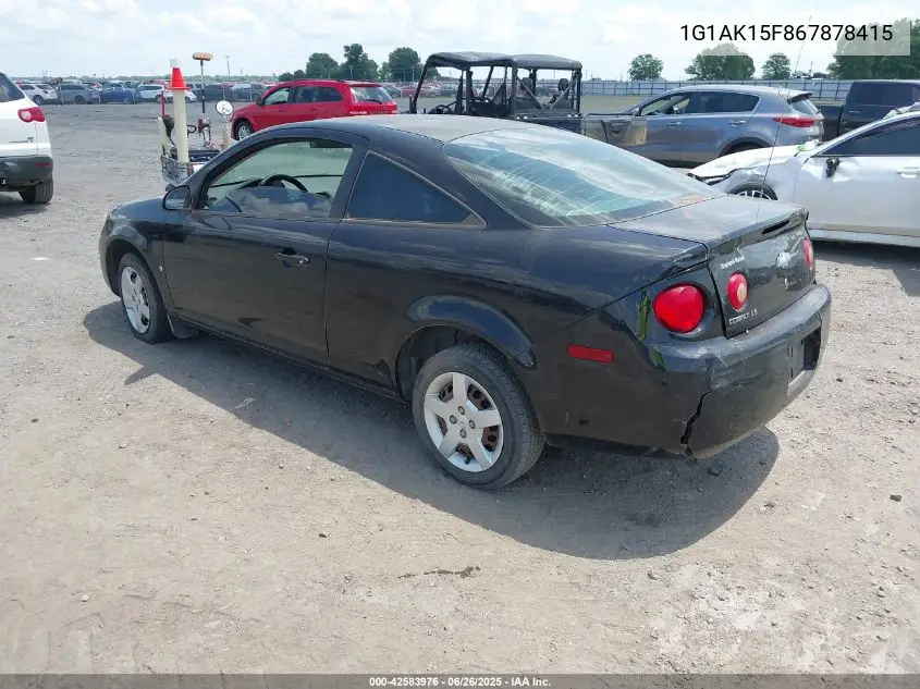 2006 Chevrolet Cobalt Ls VIN: 1G1AK15F867878415 Lot: 42583976