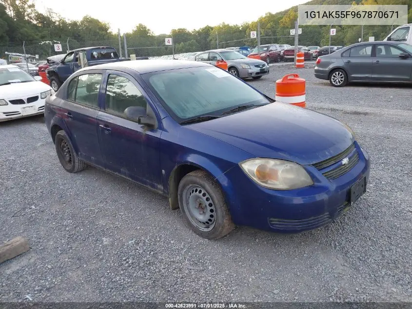 2006 Chevrolet Cobalt Ls VIN: 1G1AK55F967870671 Lot: 42623991