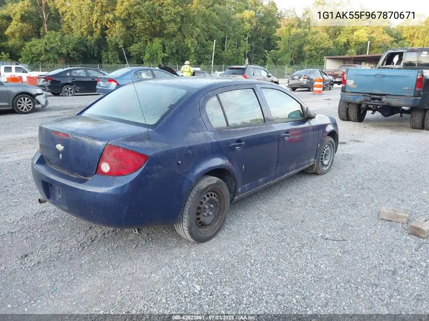2006 Chevrolet Cobalt Ls VIN: 1G1AK55F967870671 Lot: 42623991