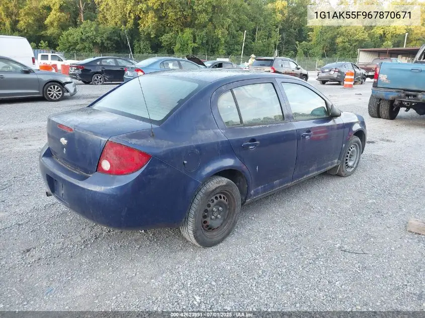 2006 Chevrolet Cobalt Ls VIN: 1G1AK55F967870671 Lot: 42623991