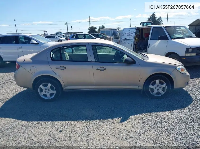 2006 Chevrolet Cobalt Ls VIN: 1G1AK55F267857664 Lot: 42637670