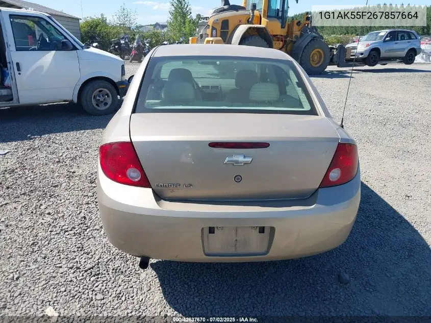 2006 Chevrolet Cobalt Ls VIN: 1G1AK55F267857664 Lot: 42637670