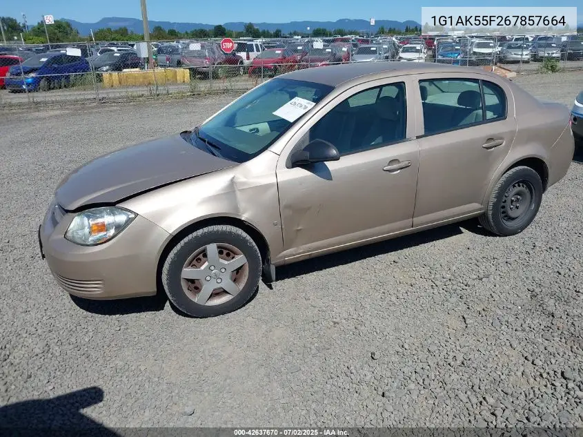 2006 Chevrolet Cobalt Ls VIN: 1G1AK55F267857664 Lot: 42637670