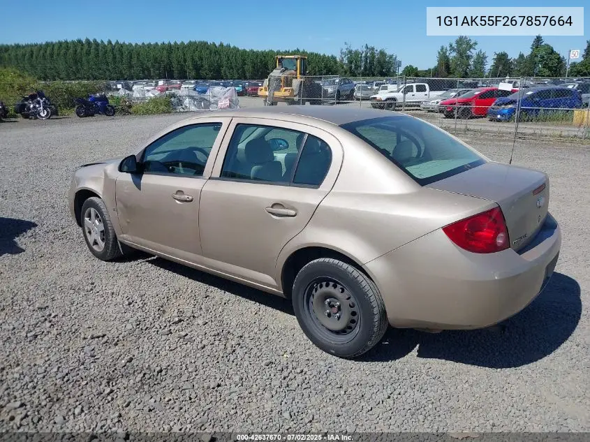 2006 Chevrolet Cobalt Ls VIN: 1G1AK55F267857664 Lot: 42637670