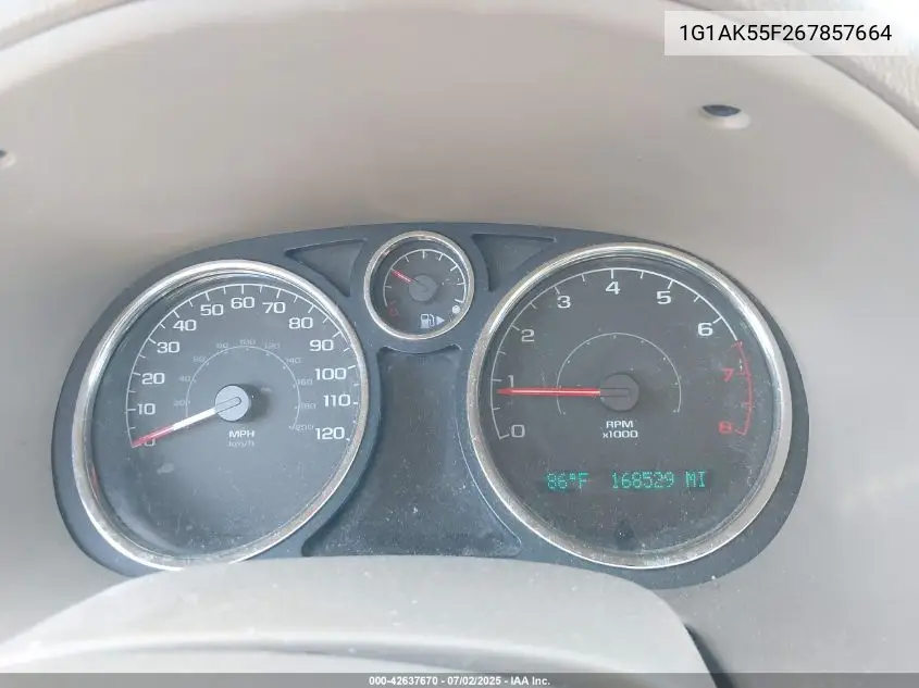 2006 Chevrolet Cobalt Ls VIN: 1G1AK55F267857664 Lot: 42637670