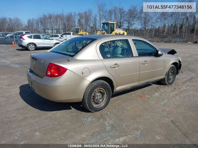 2007 Chevrolet Cobalt Lt VIN: 1G1AL55F477348156 Lot: 12286286