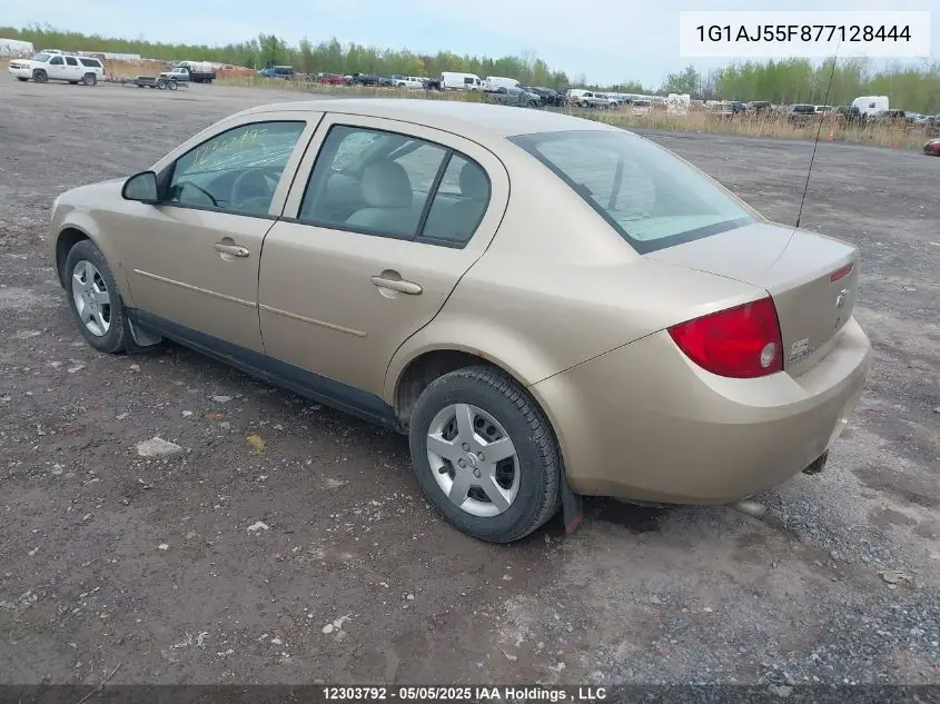 2007 Chevrolet Cobalt VIN: 1G1AJ55F877128444 Lot: 12303792
